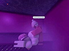 Hot lady rams monster cock deep in sauna fucking session