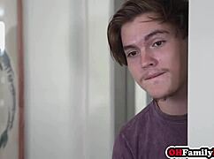 stepbro rams stepsis wet donut while best friends watch theodora day leana lovings drip