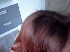 HORNY HAIRY FAT REDHEAD TEEN ASS FUCKED DOGGYSTYLE BY CUTE AMATEUR QUICKIE!