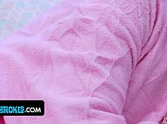 wanna see alice and nikki toy their stepdad's morning wood in the shower?