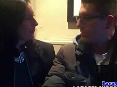 Wow! British milf fingered deep in sexy lingerie stockings!