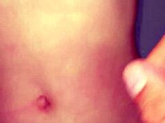 innocent girl learns draining older man's balls pt1 shower dildo play