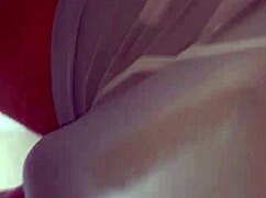 guy's hard cock bulging in tight outdoor shorts