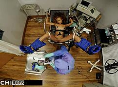 troubled teen eliza shields moans from doc's hitachi vibrator orgasms in tampa hospital