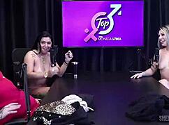 Housewife Monica Lima teases with old Peruvian in steamy bisexual cuckold play