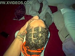 she bends over showing juicy ebony pussy for quick big cock fuck