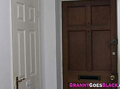 granny slurps that black cock then spreads wide for a hardcore pounding