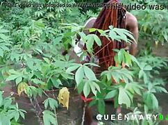 Why settle for a finished room when my village slay queen chooses bush fucks with big black cock outdoors?