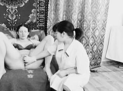 the hidden cam catches lesbian milf big boobs juicy puffy butt anal checkup in doctors office voyeur roleplay
