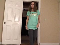 brunette teen gives me the best birthday pov blowjob ever homemade