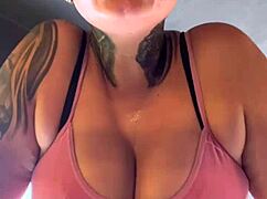 at the gym i almost got kicked out flashing my sweaty wet pussy in a tight top 💦😏