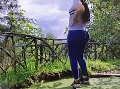Curvy Beauty Teases In Tight Jeans