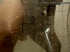 bbw ebony squirts fat pussy in shower with big tits