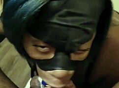 Masked Lalola Klitz Sucks Monster Black Cock Like a Pro Milf