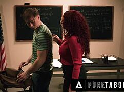 teacher kiki daire spitroasted hiding steamy student affair