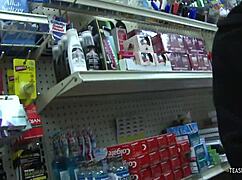 short haired blonde tight wet pussy smashed hardcore store cowgirl blowjob cum in mouth