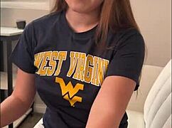 exchange student ava marina rides cock wild in uni dorm