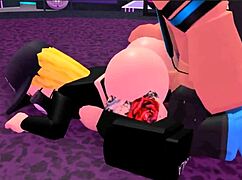 club lights flicker as thick roblox girl takes late-night backshots around 3am
