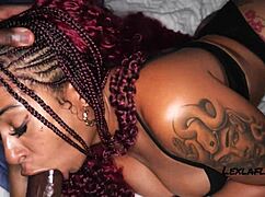HIS SEXY ACCENT MAKES HER GET NASTY WITH BIG BLACK COCK BAREBACK