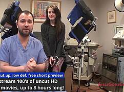 Lainey Enters for Intense Gyno Exam Spreading in Hospital Room