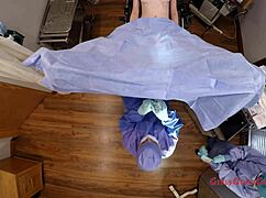 Lainey Enters for Intense Gyno Exam Spreading in Hospital Room