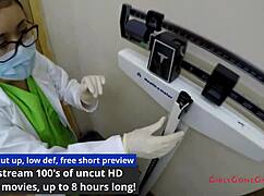 Lainey Enters for Intense Gyno Exam Spreading in Hospital Room