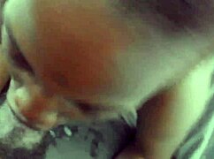 Afro ebony slut sucks monster cock morning style