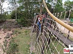 Petite Thai Teen Craves More Big European Cock Action