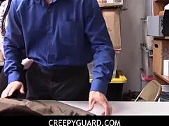 creepyguard catches amilia onyx's juicy ass hidden in tight leggings 😈 pov handjob blowjob tease