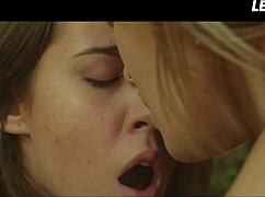 Those two babes sneak off to the forest just to devour each others wet pussies outdoors