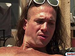 Brooke Haze's Hairy Outdoor Pound By Boyfriend's Monster Cock