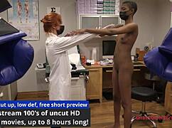 Patient Slaps Nurse Jewel's Tanned Hooters In Latex Hospital