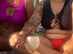 milf flashing wild alone on african beach without husband knowing up to some exhibitionist fun