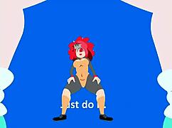 BIG TITS LESBIAN WORKOUT! Cartoon Babes in Leggings Scissor and Grind!