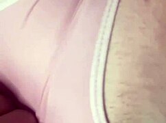 Hot blonde babe shows off her tits in homemade video