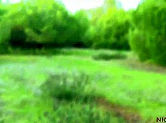 i found this brunette flashing cameltoe then deepthroating my cock outdoors