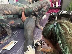 Tattooed And Pierced Titty Session Turns Into Wild Anal Ride
