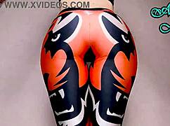 ever seen a pawg in spandex get her fat ass spanked before riding dildo hard??