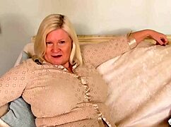 busty british granny lacey plays with her wet hairy mature cunt solo