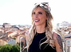 Sophie Blonde Fucked By Two Studs