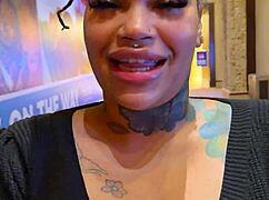 Thick red bone creamislife from chicago visits vegas seeking better dick
