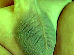 Petite gives quick handjob on monster cock
