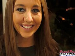 petite busty brunette autum finger fucks her pussy and deepthroats cock