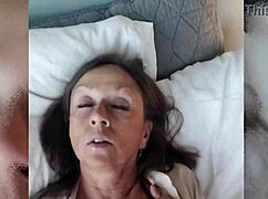 Mature beauty candi annie plays solo then does titty fuck and swallows cum
