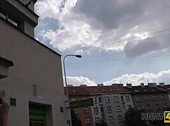 hunt4k chick takes cash for blowjob