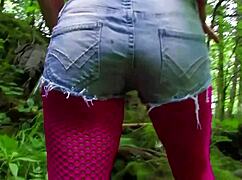 another super slutty babe got fucked in the middle of the forest by the waterfall