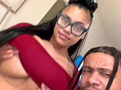 big tit bbw squirts on lil d trailer