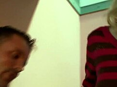 Mia gets fucked on the stairs in rough doggystyle action