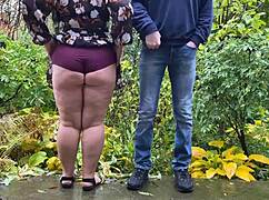 Couple shares special outdoor moment together