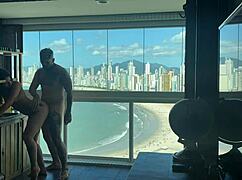 Rich millionaire shows how to make pretty babe cum using toys and riding 😈